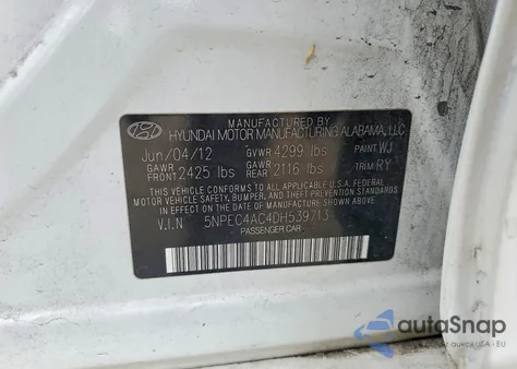 2013 Hyundai Sonata Limited from USA, damaged, VIN 5NPEC4AC4DH539713